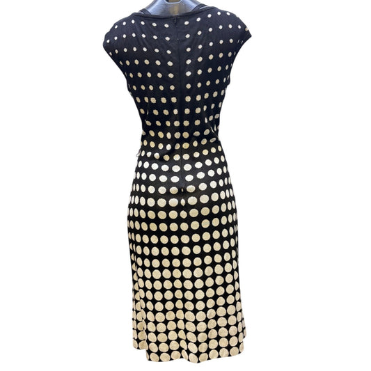 St. John Collection Knit Polka Dot Dress Black & White Size 6