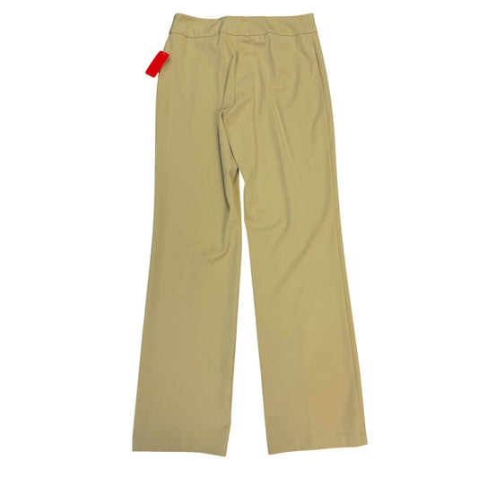 NWT Fabrizio Gianni Tan Stretch Straight-Leg Pants Size 8