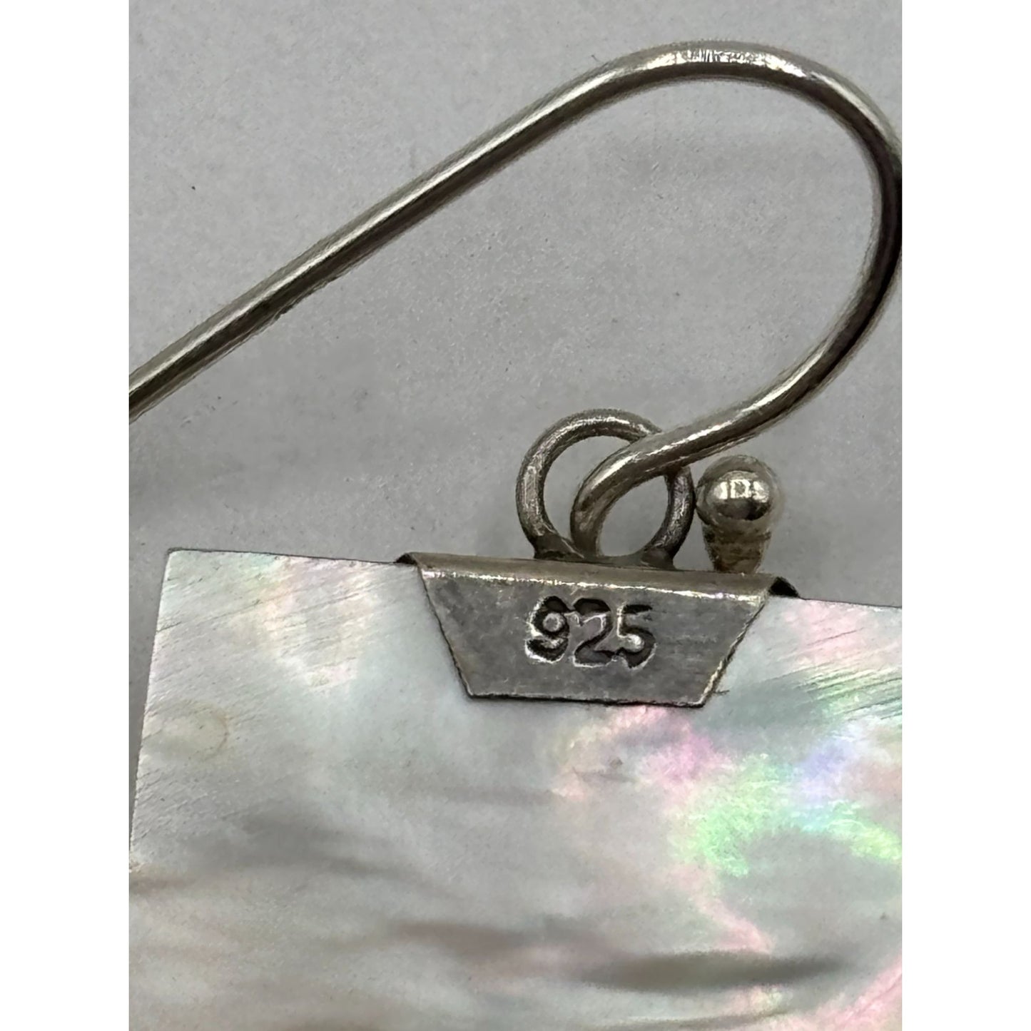 925 Sterling Silver Mother Of Pearl Drop Earrings