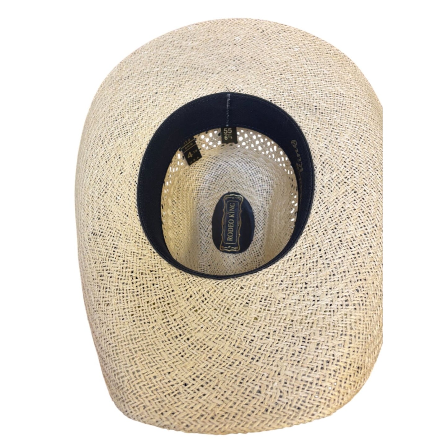 Rodeo King Straw Cowboy Hat Beige Western Style