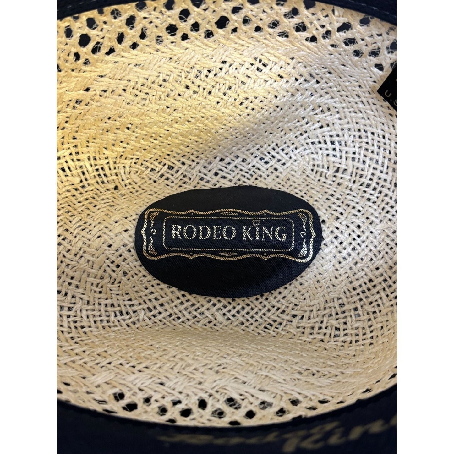 Rodeo King Straw Cowboy Hat Beige Western Style