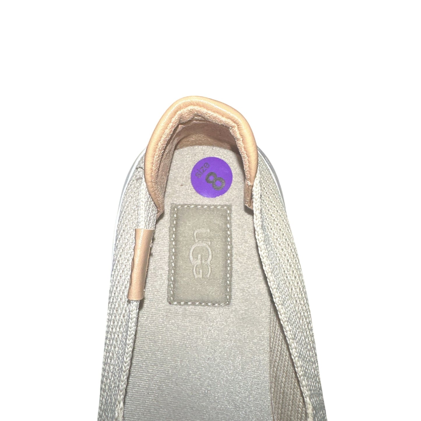 UGG Beige knit upper Slip-On Sneakers Size 8