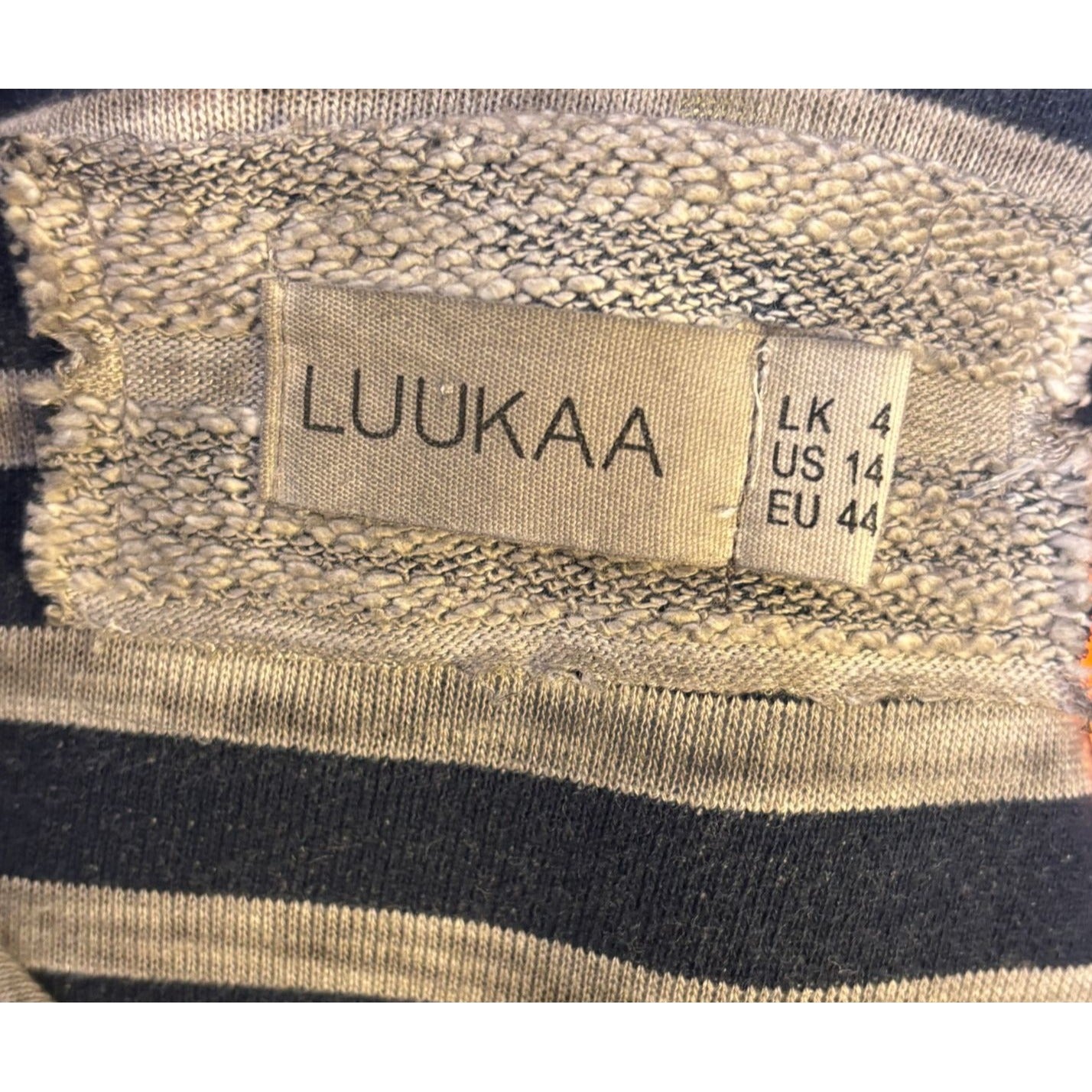 Luukaa Button-Up Long Cardigan Duster Brown Size 14