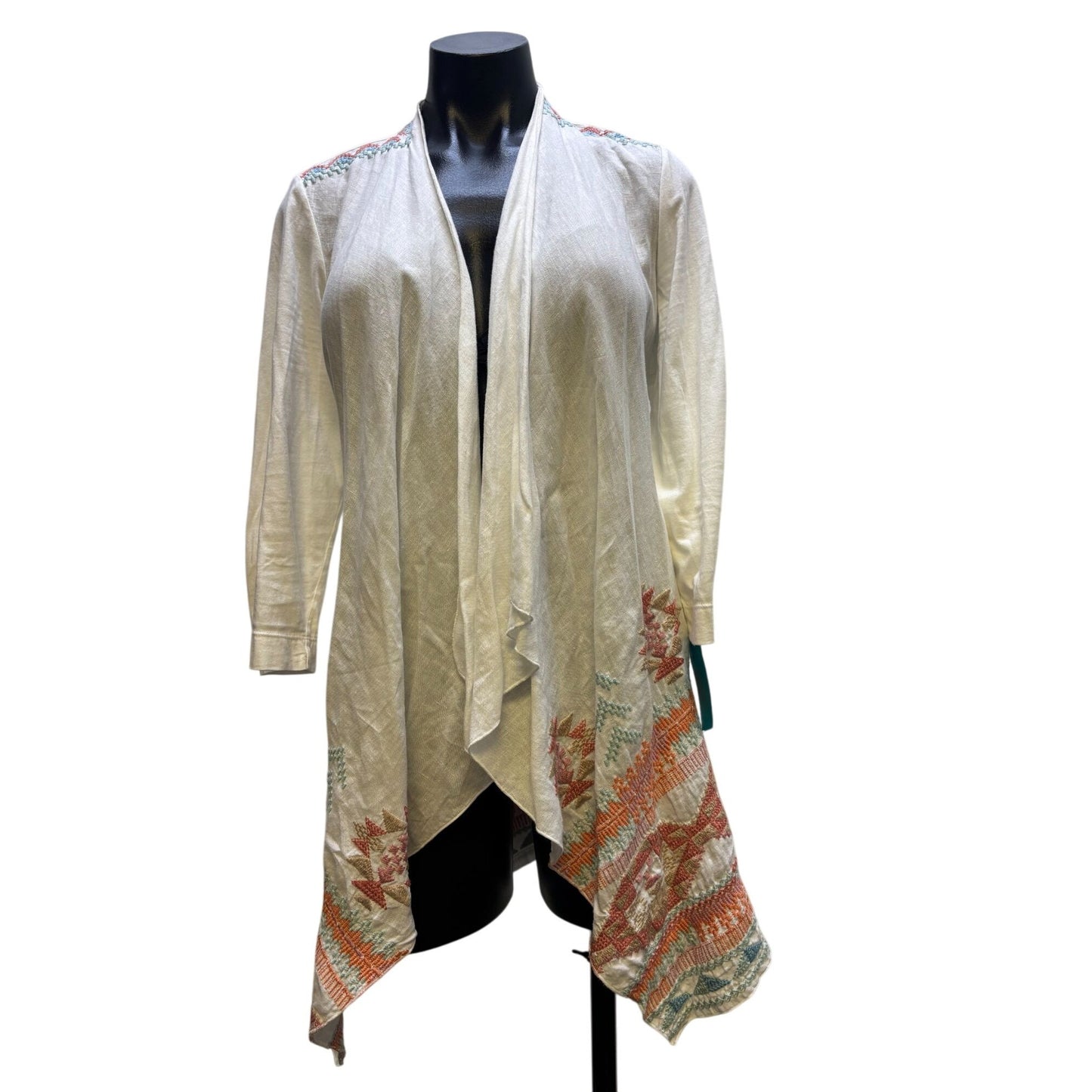 Johnny Was Los Angeles Linen Cardigan Jacket Size M