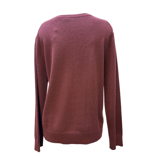Vince NWT Cashmere V-Neck Sweater Wine Color M