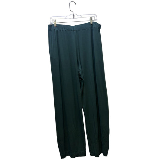 Alembika Wide-Leg Pants Dark Green 5/XL