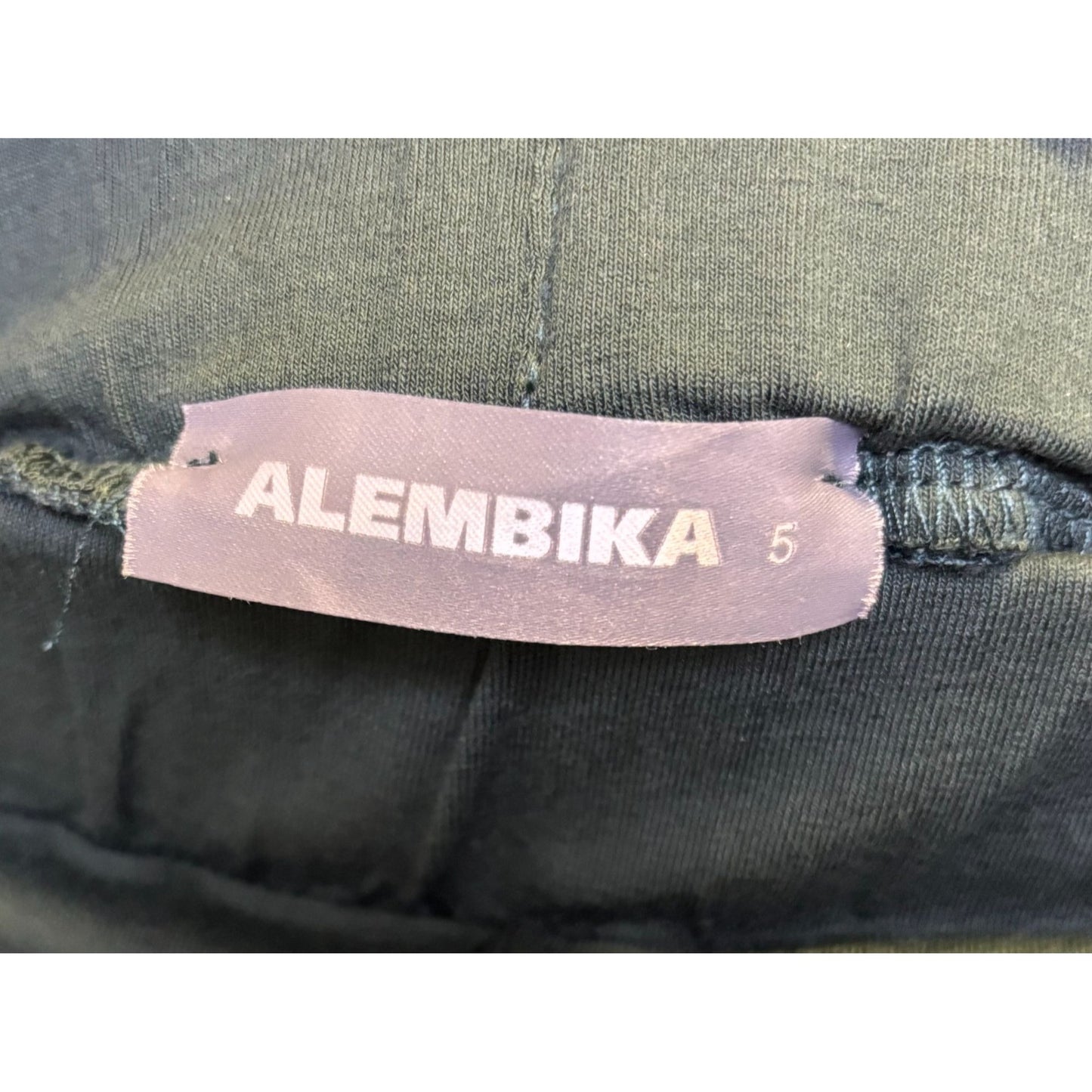 Alembika Wide-Leg Pants Dark Green 5/XL