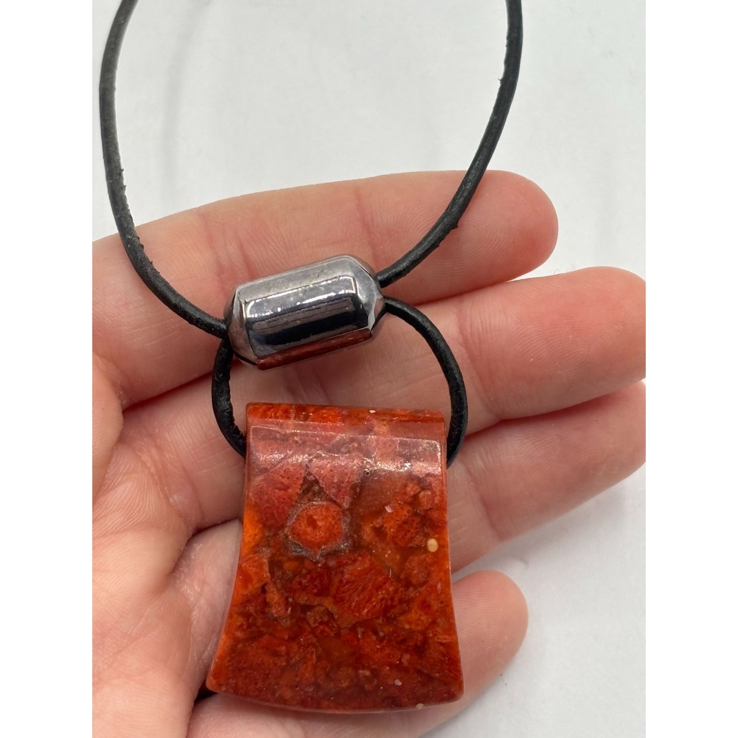 Silpada 925 Sterling Silver & Cord Pendant Necklace
