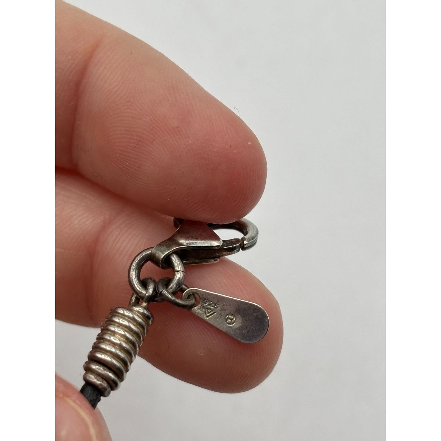 Silpada 925 Sterling Silver & Cord Pendant Necklace