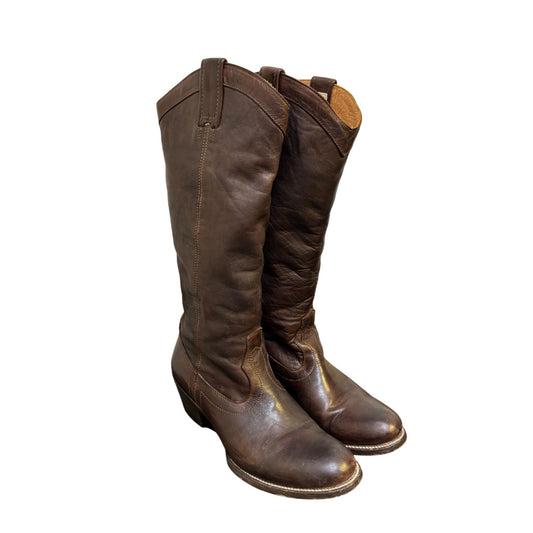 Stetson Western Leather Boots Brown Size 6.5