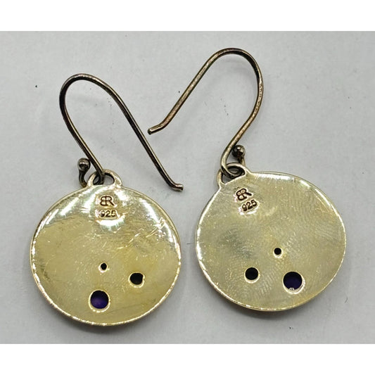 Banana Republic 925 Gold Plated Earrings With Stones