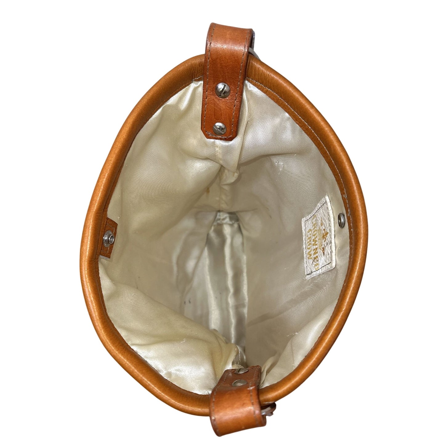 Crowned Crow Leather & Fabric Hobo Bag w/Floral Design