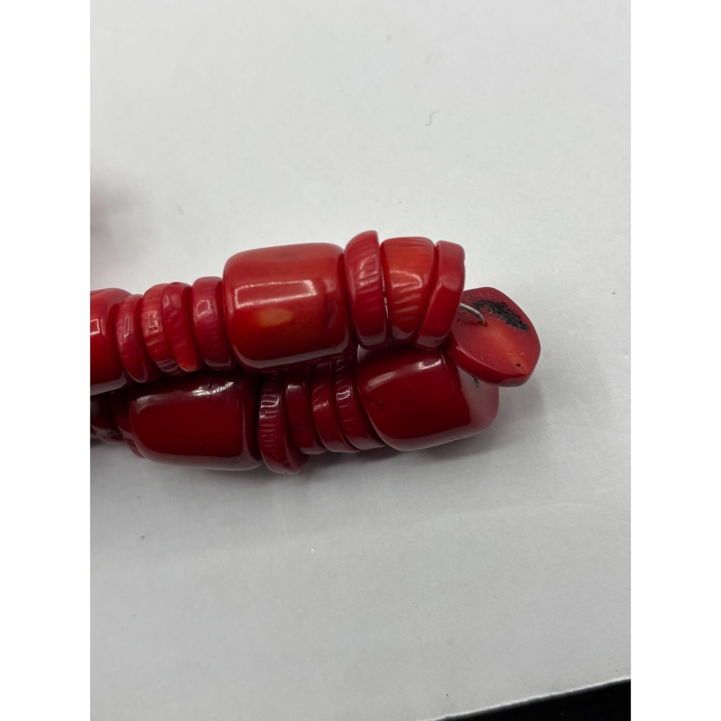 Jay King DTR Mine Finds Sterling Silver Red Coral Disk Necklace