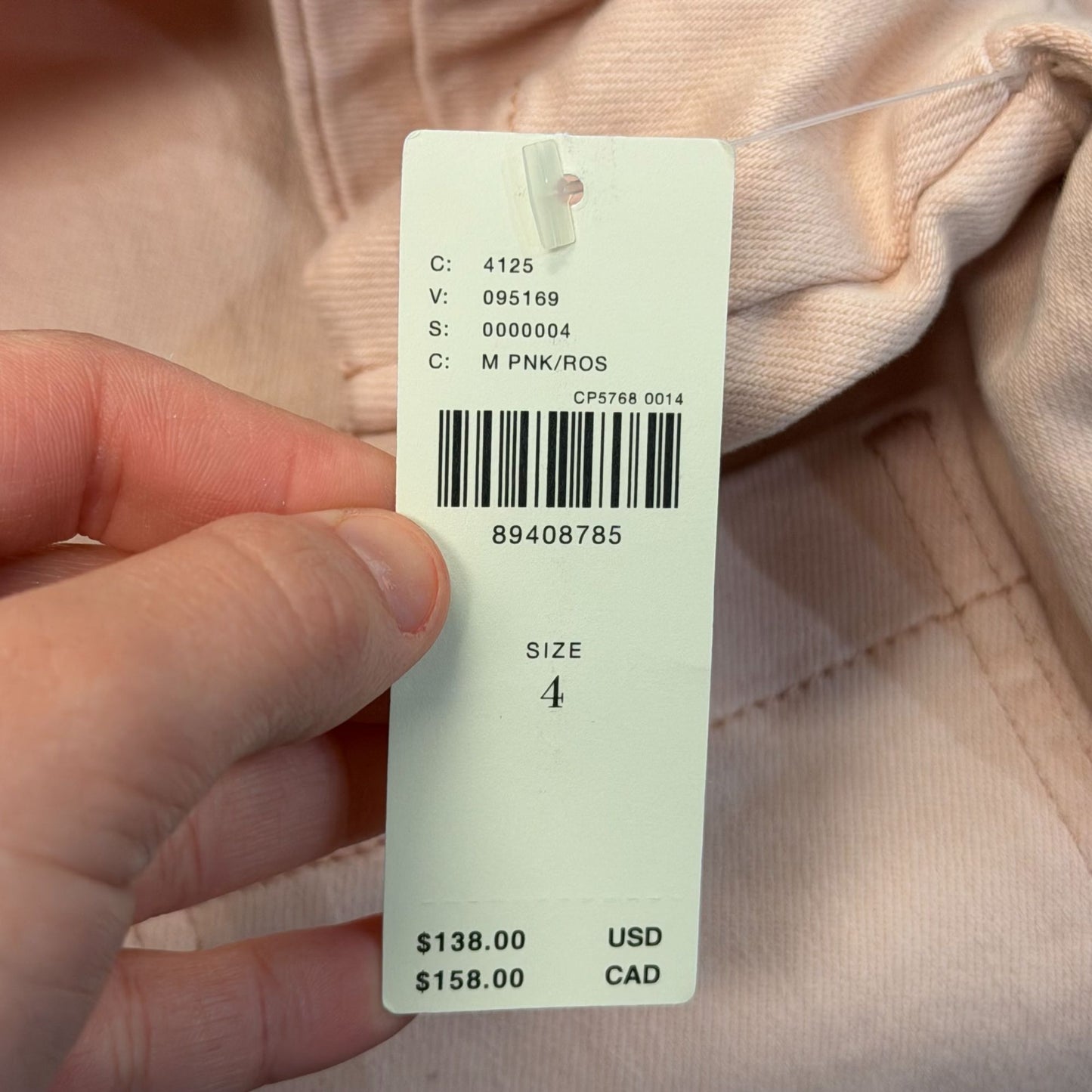 NWT Anthropologie Pilcro Pink Button-Front Romper Size 4