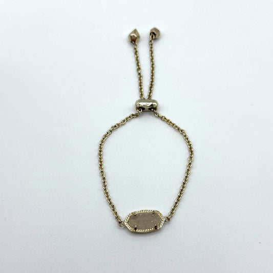 Kendra Scott Elaina Gold Adjustable Chain Bracelet Gold Tone