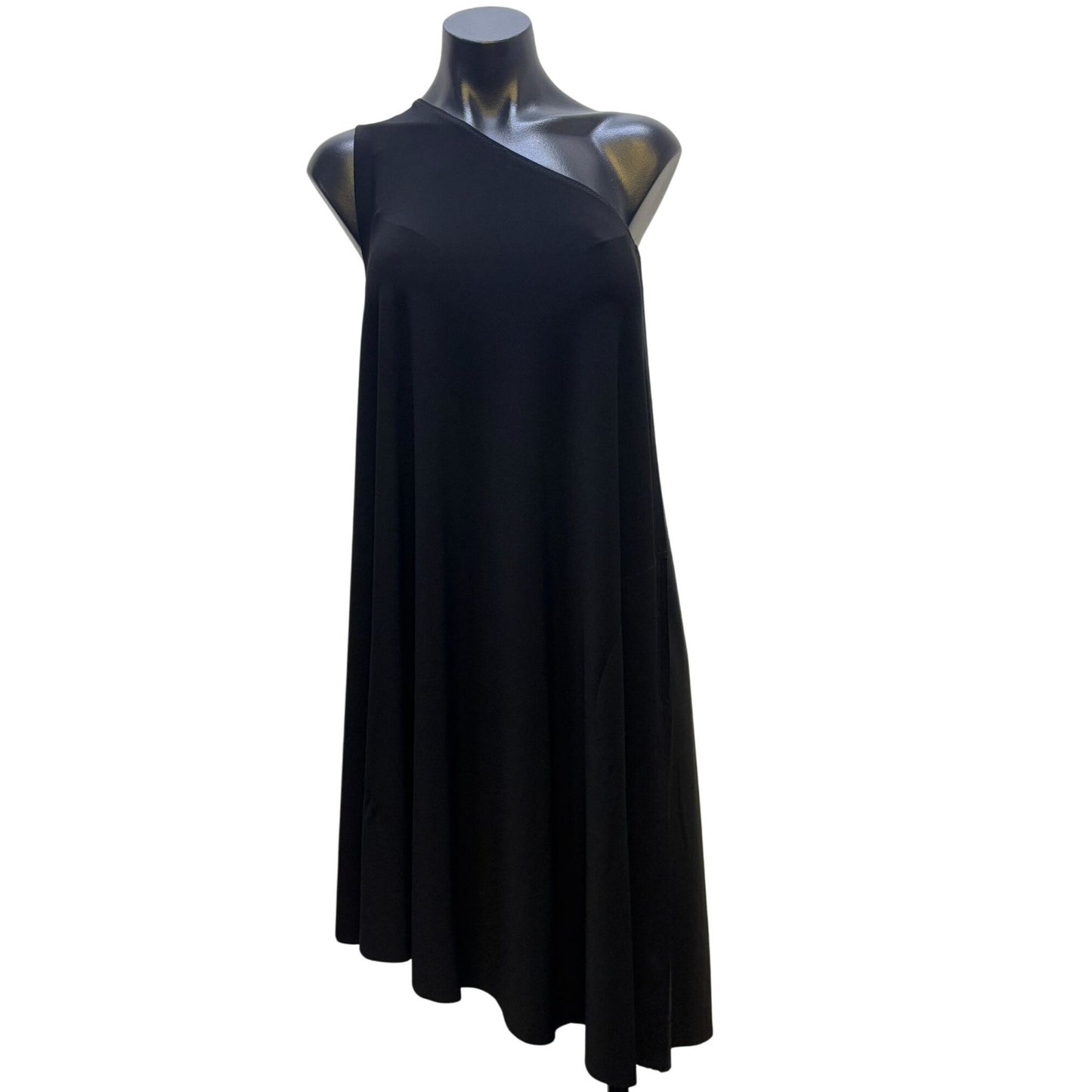 Kamalikulture X Norma Kamali One Shoulder Black Dress S