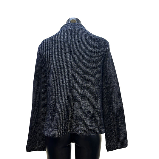 NWT Loft Black Cropped Double-Breasted Jacket L