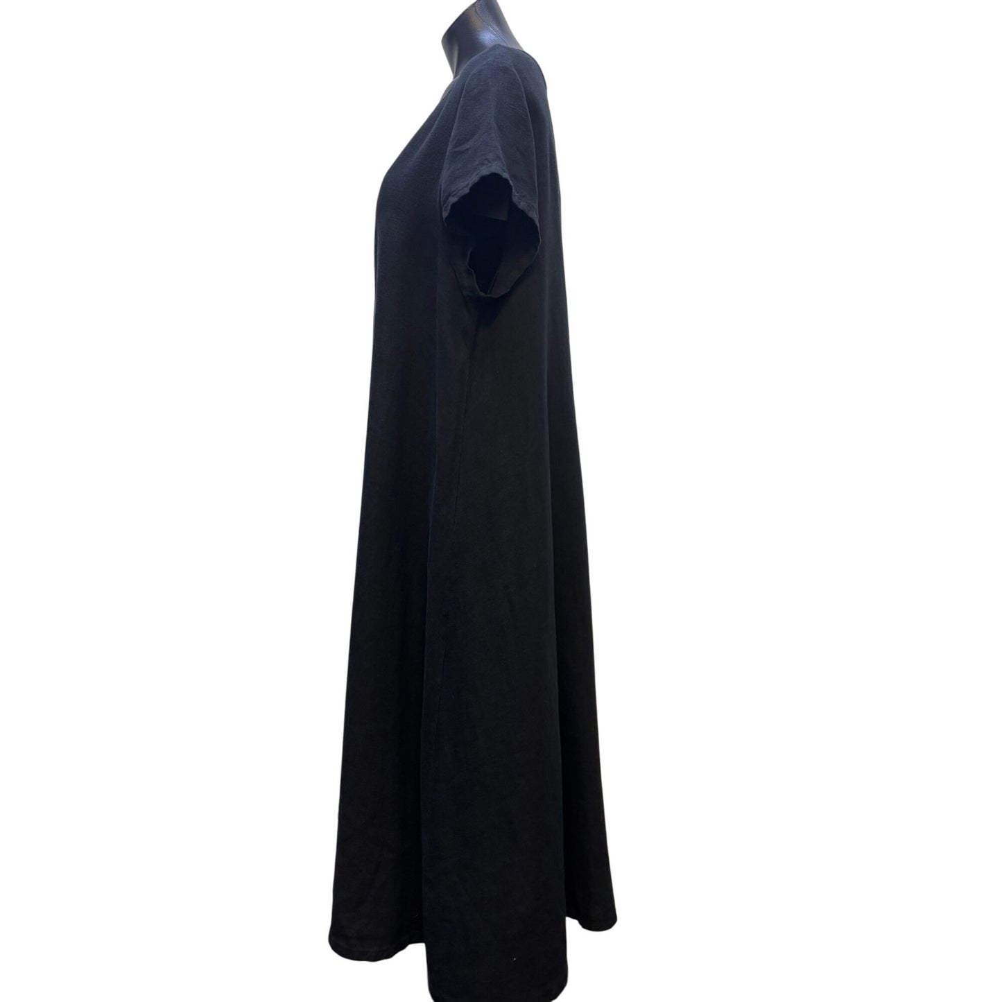 Bryn Walker Black Linen Dress M