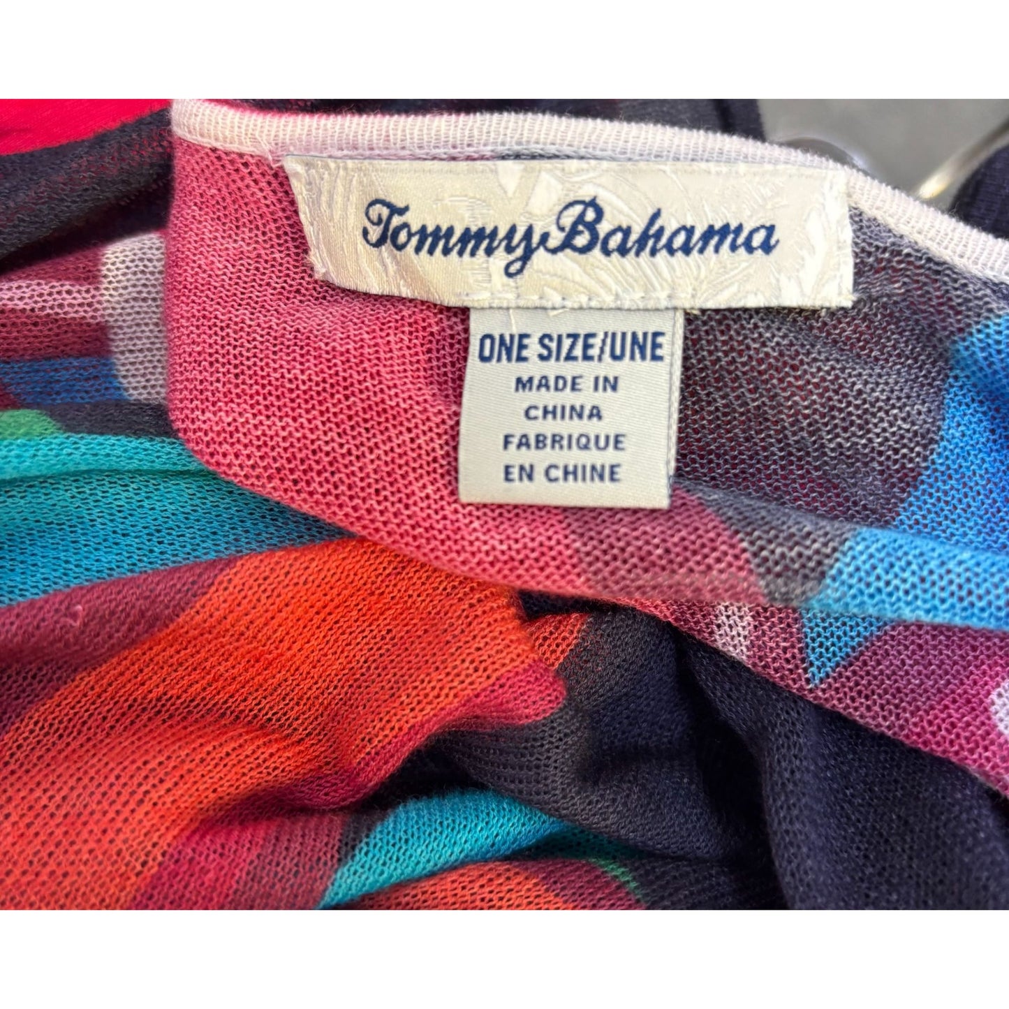 2p Tommy Bahama Floral Print Dress Matching Cover-Up Red Multicolor L