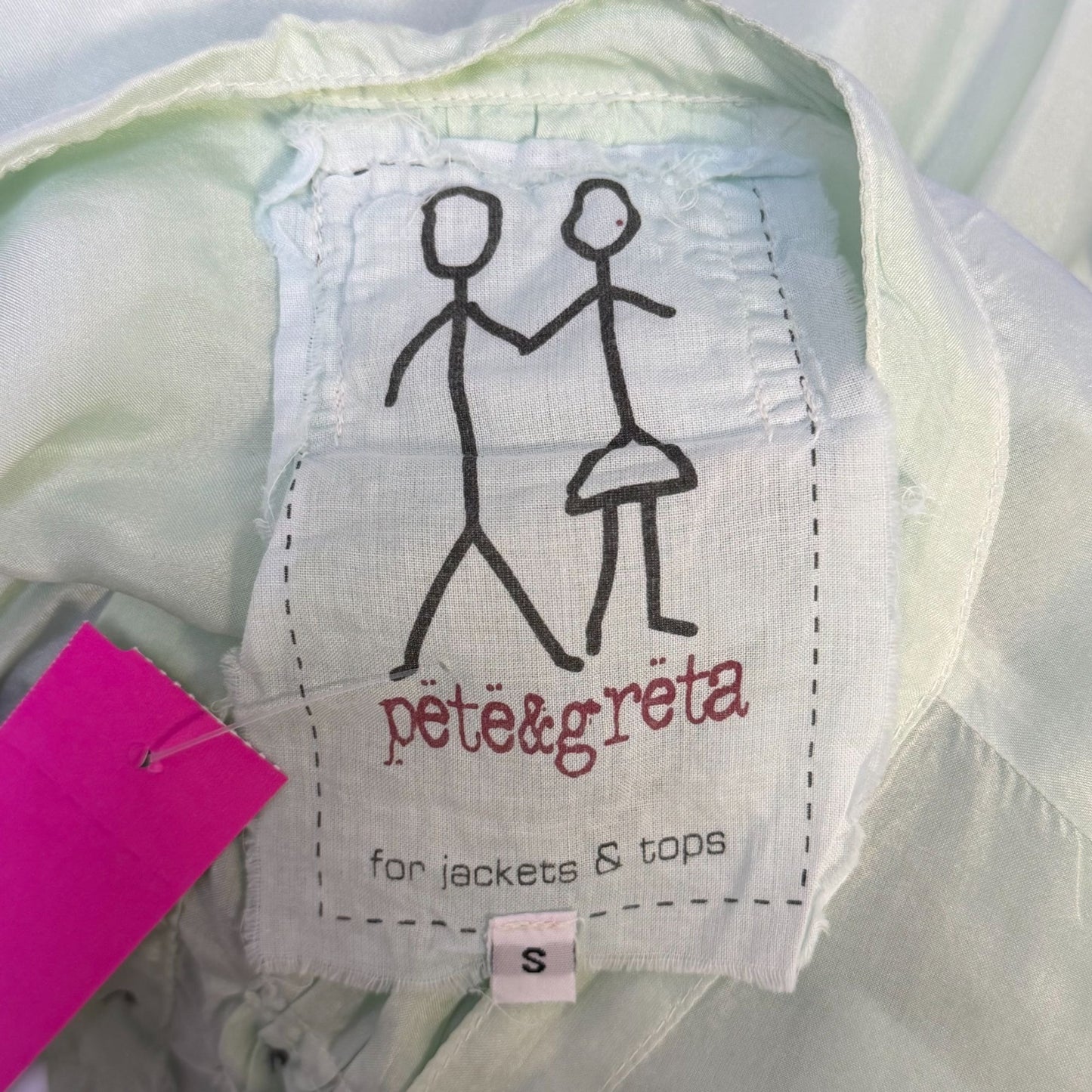 Pete & Greta Mint Green Long Sleeve Blouse Size S