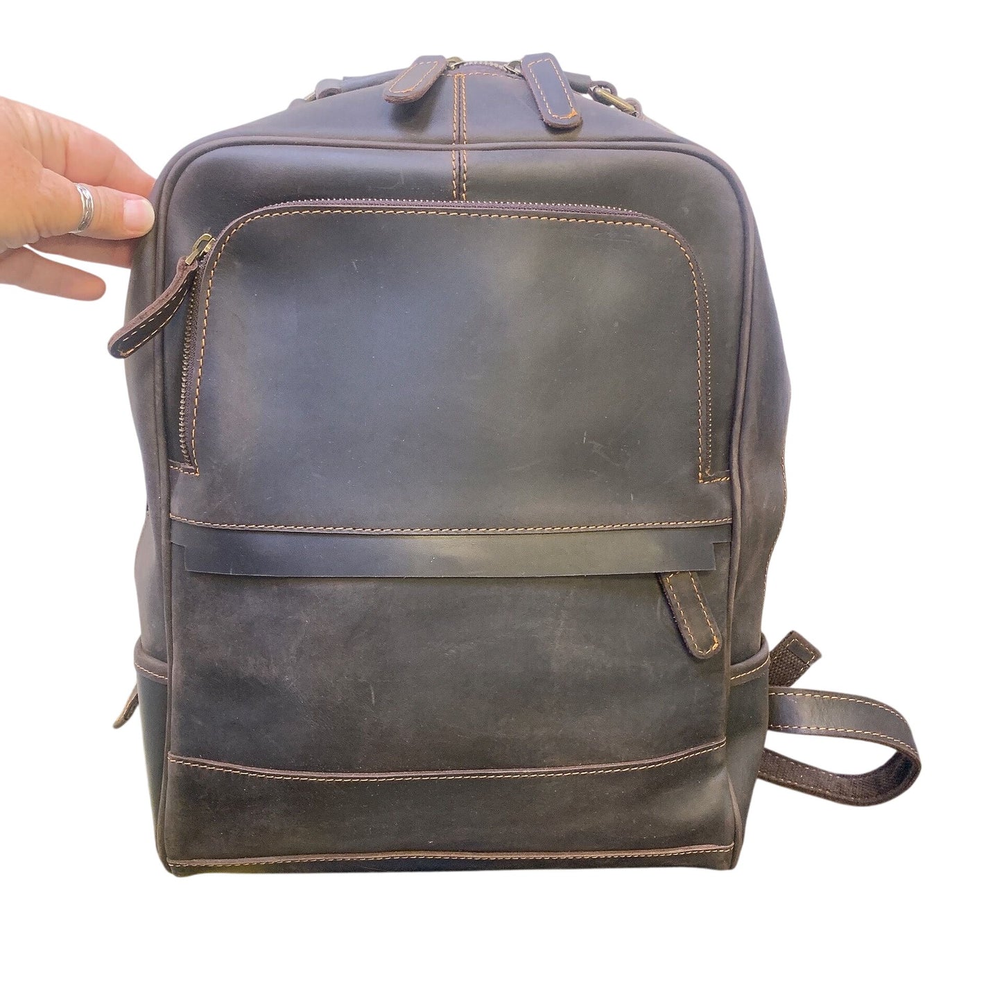 Paul Richard Handcrafted Oxford Style Leather Backpack