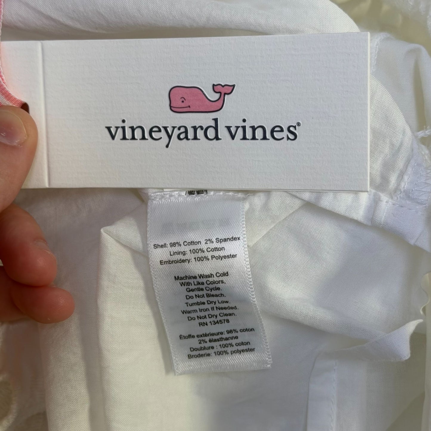 NWT Vineyard Vines White Popover Dress XXS