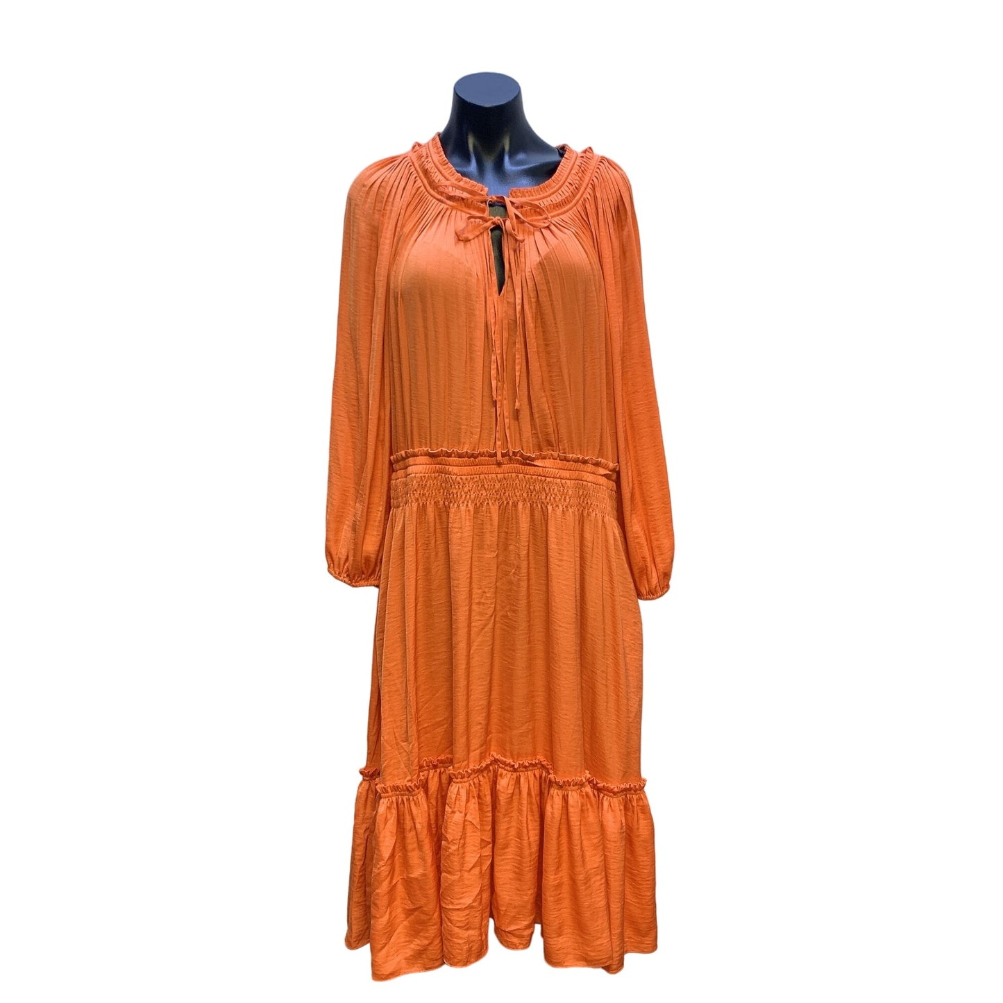 Kobi Halperin Orange Longsleeve Dress Size XL