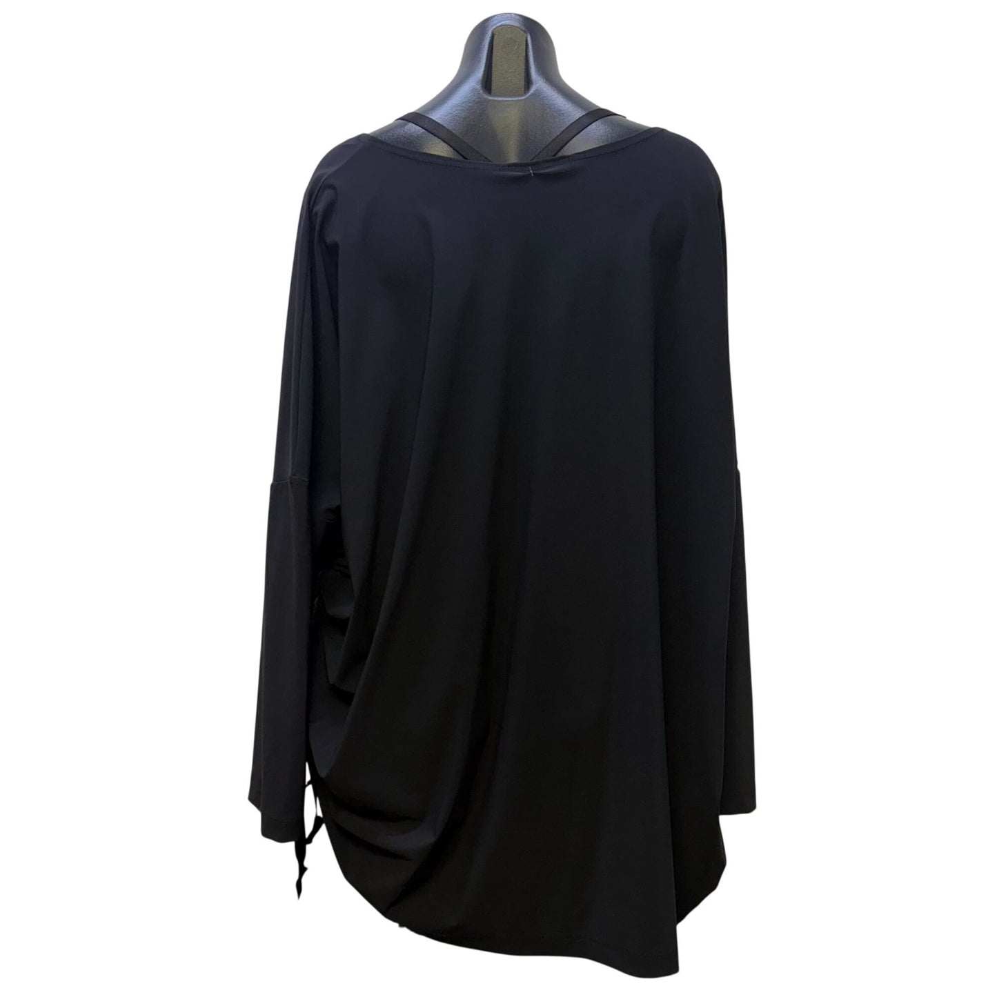 Bryan Walker Side Tie Black Blouse L