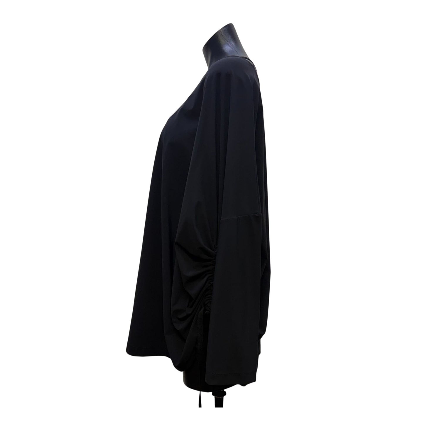 Bryan Walker Side Tie Black Blouse L