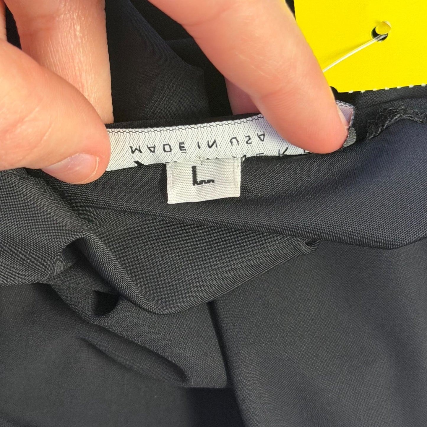 Bryan Walker Side Tie Black Blouse L