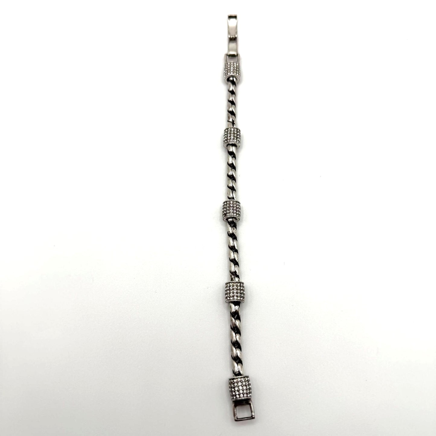 Brighton Meridian Silver-Tone Bracelet With Crystal Accents