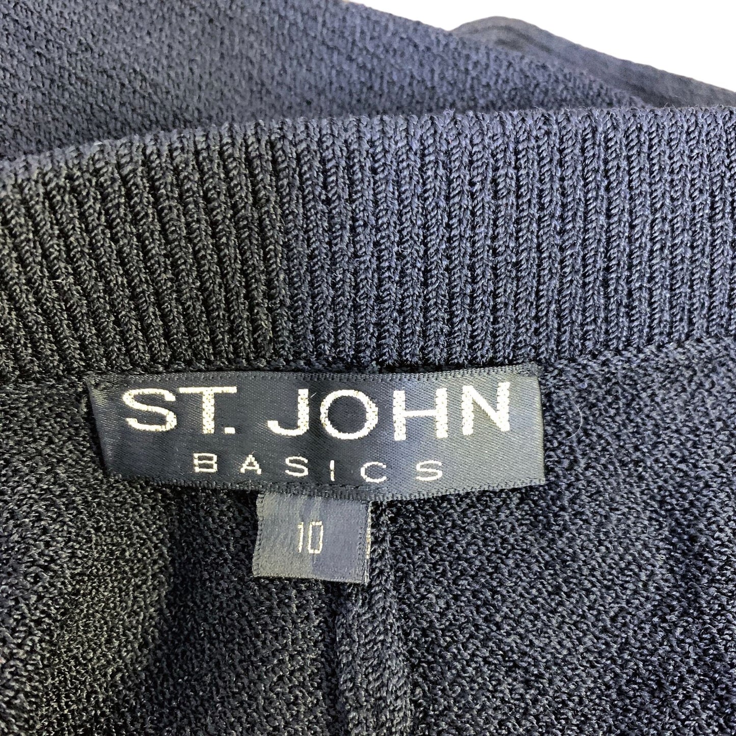 *St. John Black Knit Pants Size 10