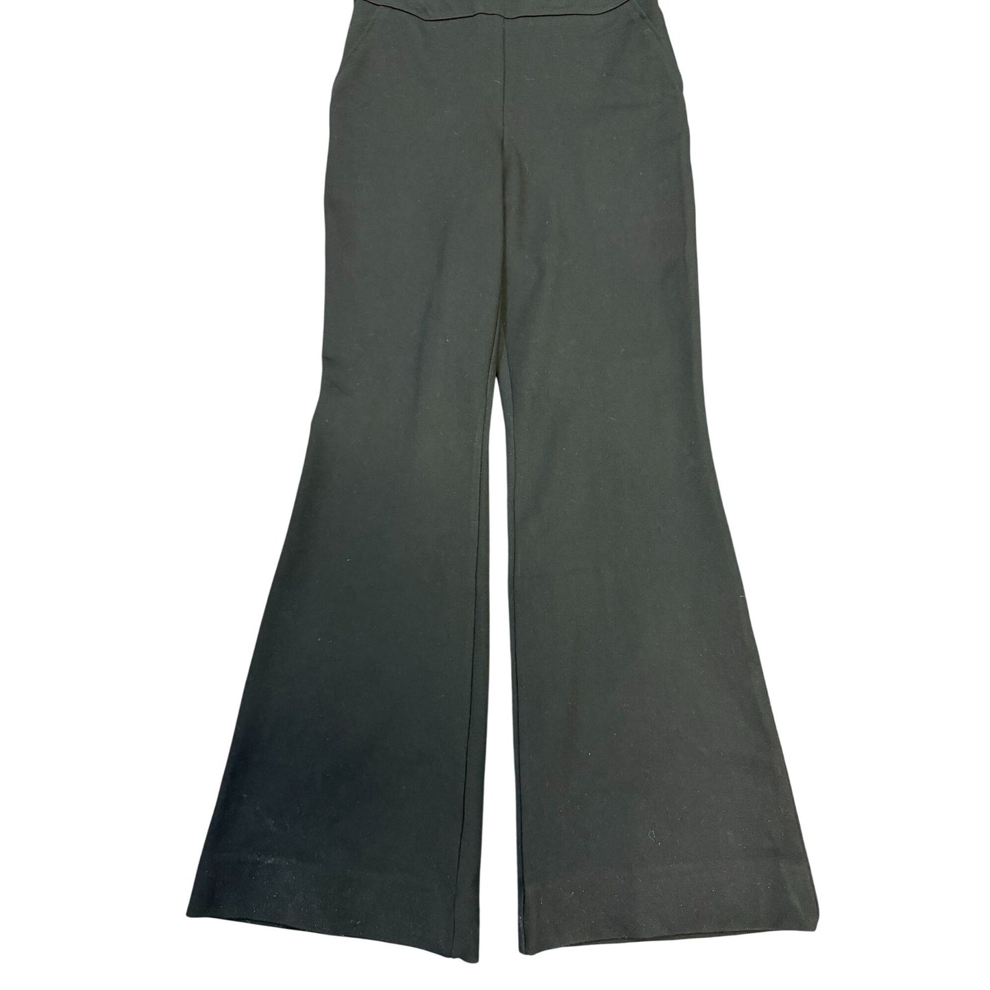 Spanx Black Sleeveless Wide-Leg Jumpsuit With Zipper Back M