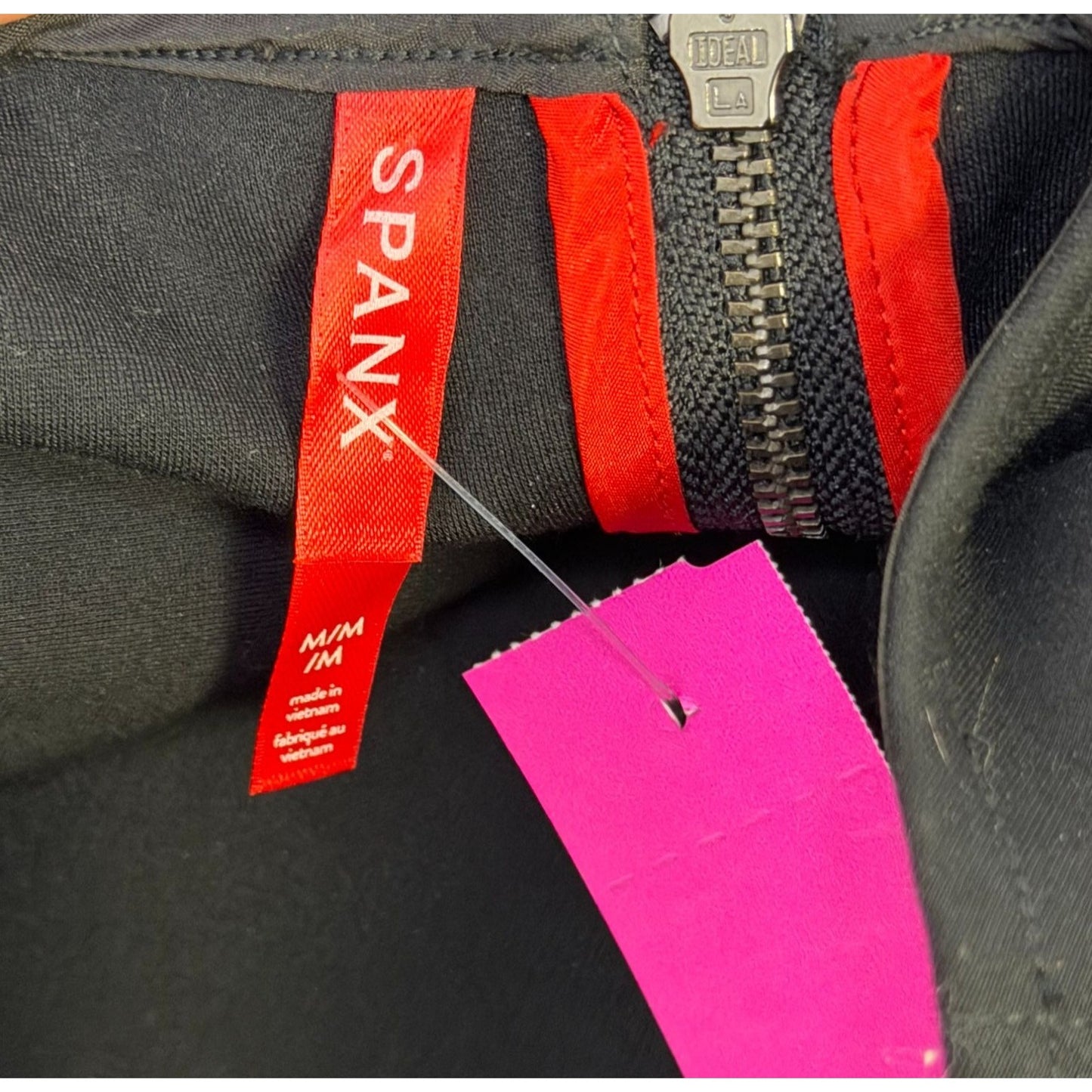 Spanx Black Sleeveless Wide-Leg Jumpsuit With Zipper Back M