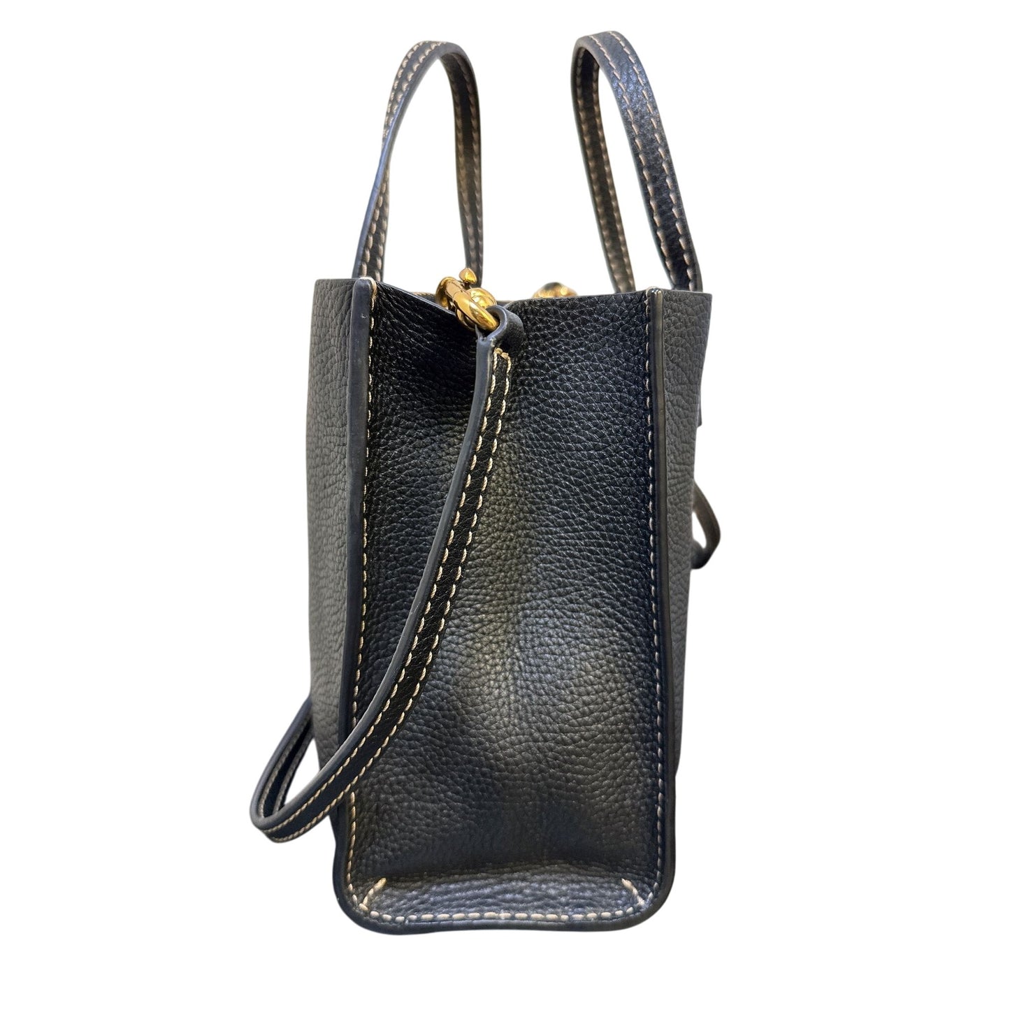 Marc Jacobs The Mini Grind Black Pebbled Leather Bag w/Adjustable Crossbody Strap