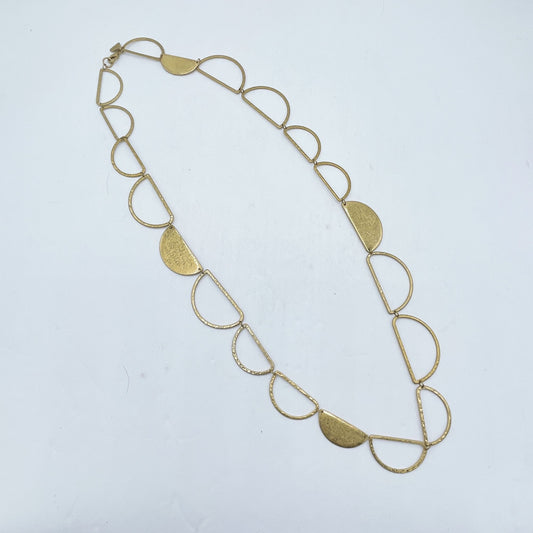 Silpada Half Moon Gold Tone Necklace Long