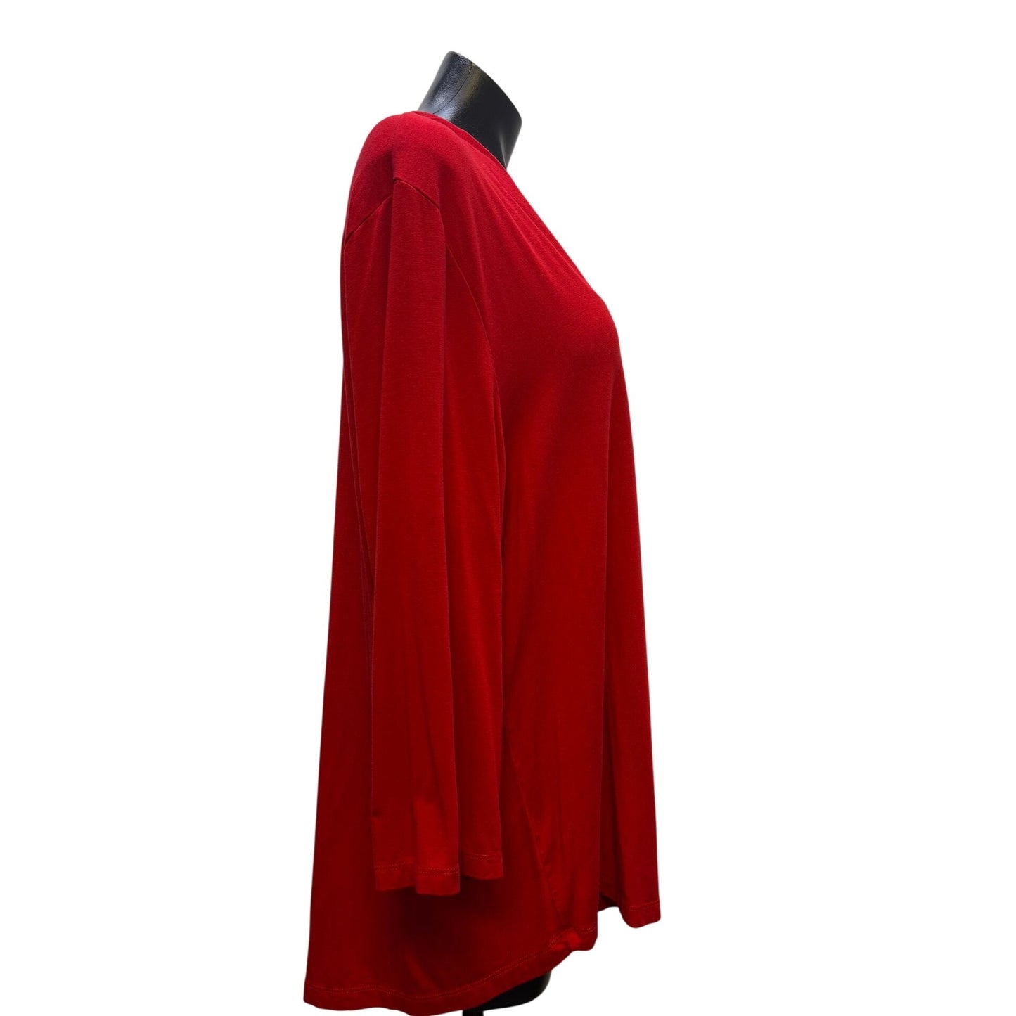 Alembika Red Long Sleeve Top Viscose Blend L