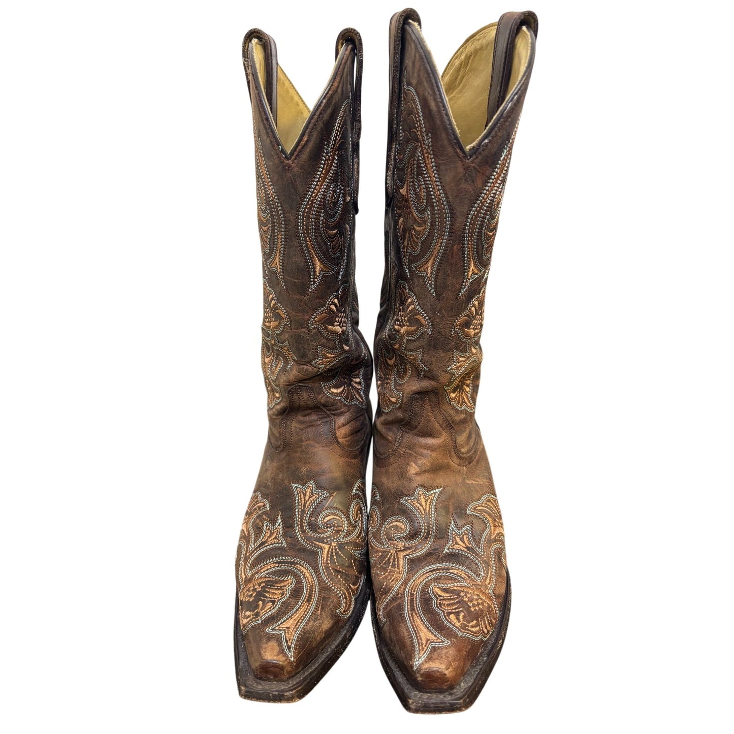 Corral Womens Brown Embroidered Western Boots Size 7.5