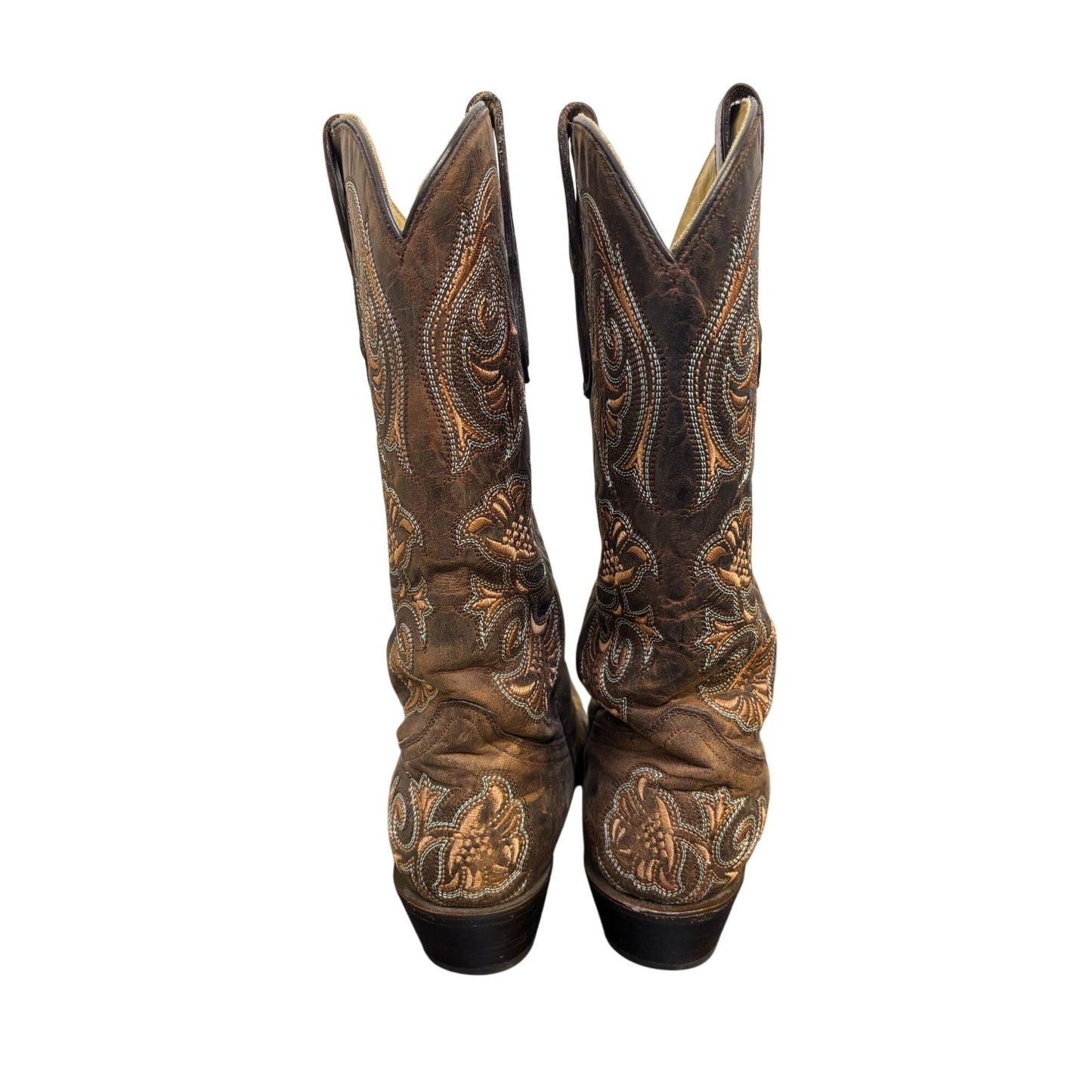 Corral Womens Brown Embroidered Western Boots Size 7.5