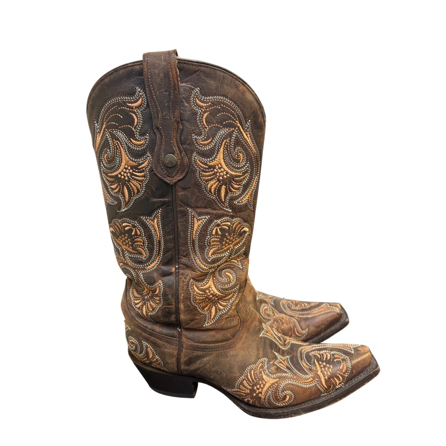 Corral Womens Brown Embroidered Western Boots Size 7.5