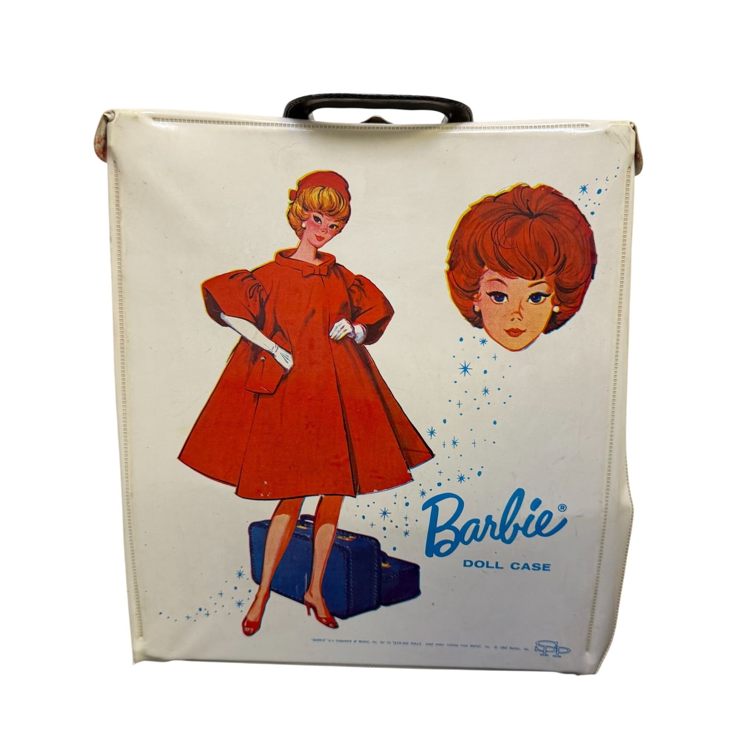 Vintage Barbie Doll Case With Doll Clothing & Accessories By Mattel