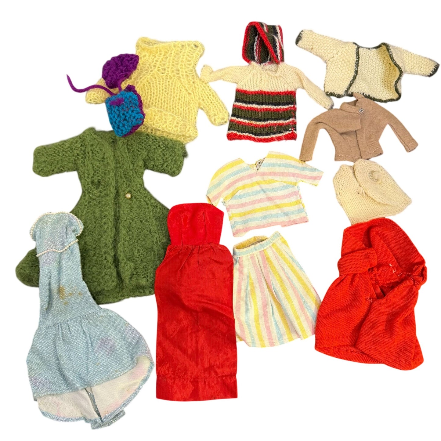 Vintage Barbie Doll Case With Doll Clothing & Accessories By Mattel