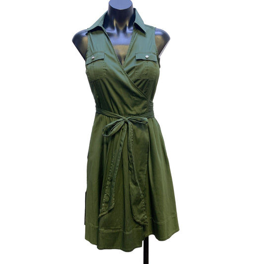 WhiteHouseBlackMarket NWT Olive Wrap Dress Size 2