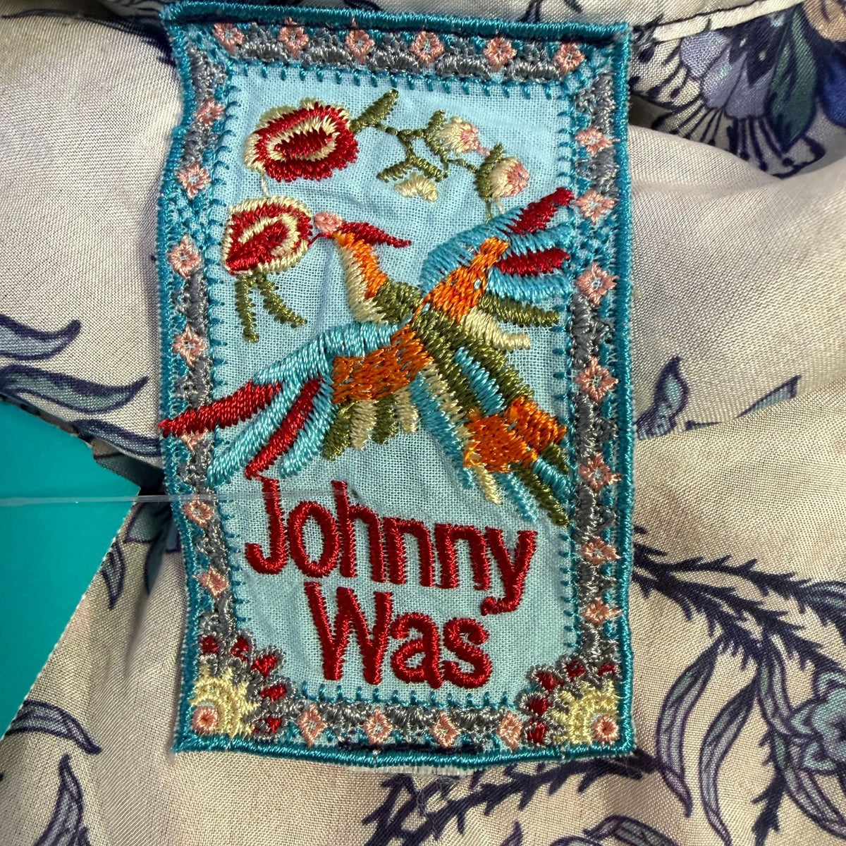 Johnny Was Floral Embroidered Kimono Cardigan Multi-Color S