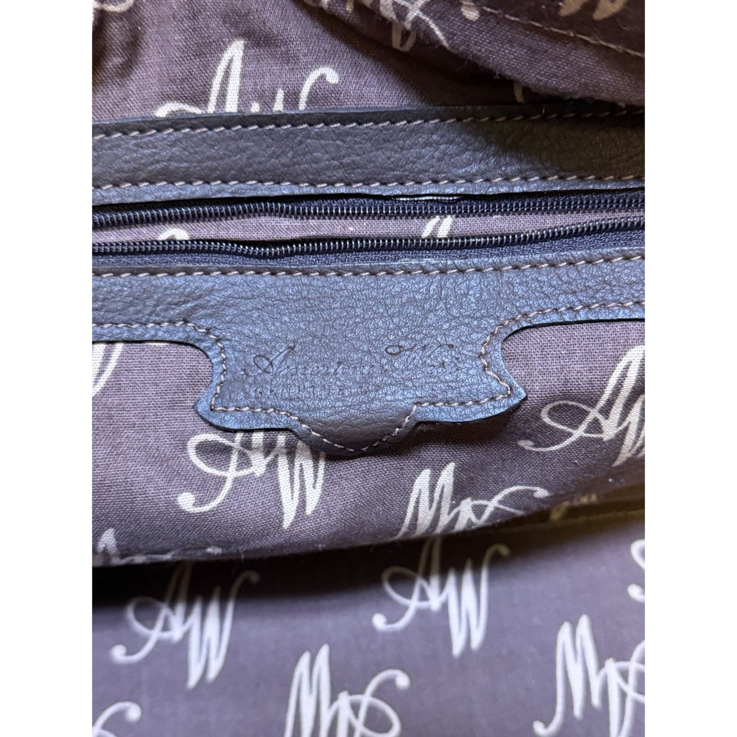 American West Overnight Tote Brown Retro Romance Rodeo Bag Tooled Leather