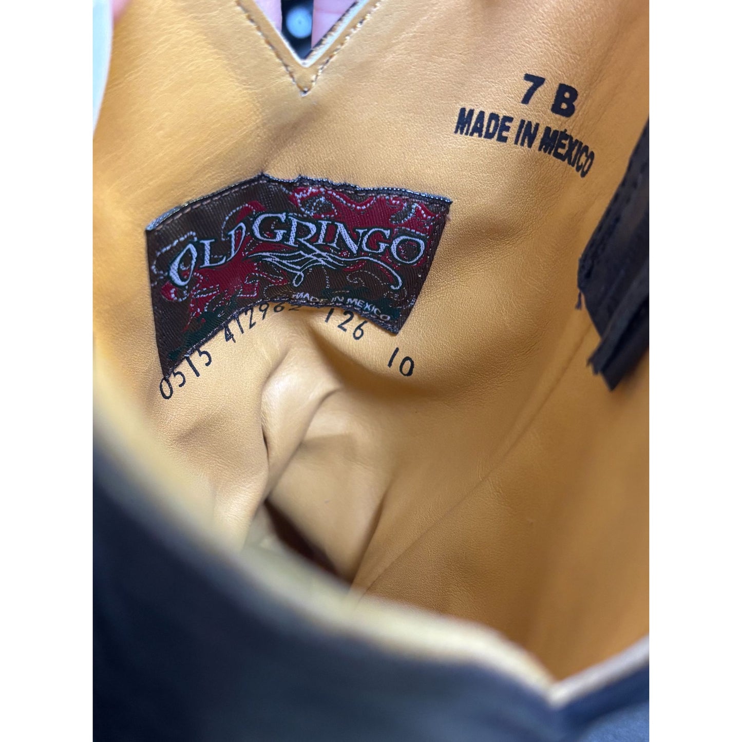 Old Gringo Black Leather Western Boots Size 7