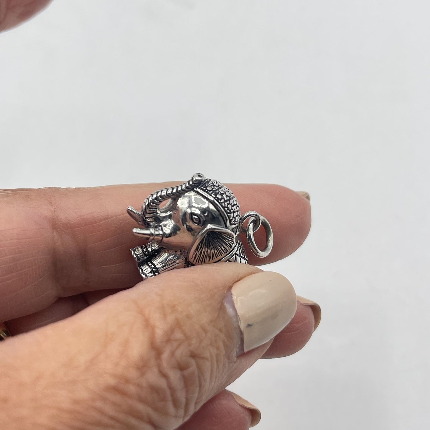 925 Silver Elephant Charm Pendant For Necklace Or Bracelet