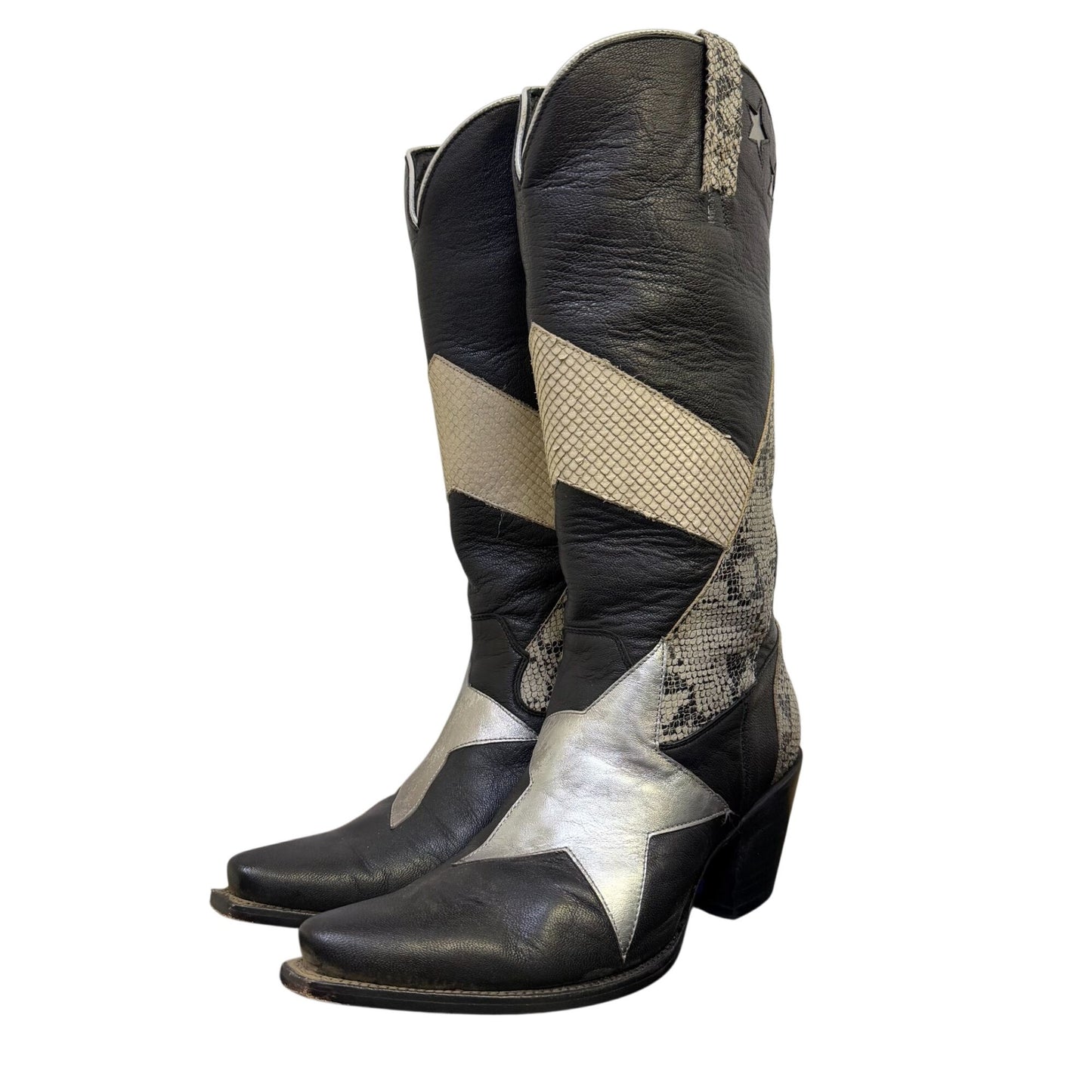 Idyllwind Miranda Lambert Black & Silver Star Western Boots Size 11