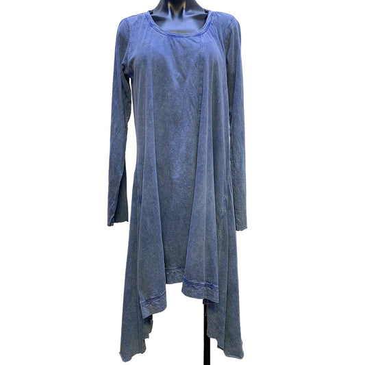 Krista Larson Blue Cotton Dress Size L