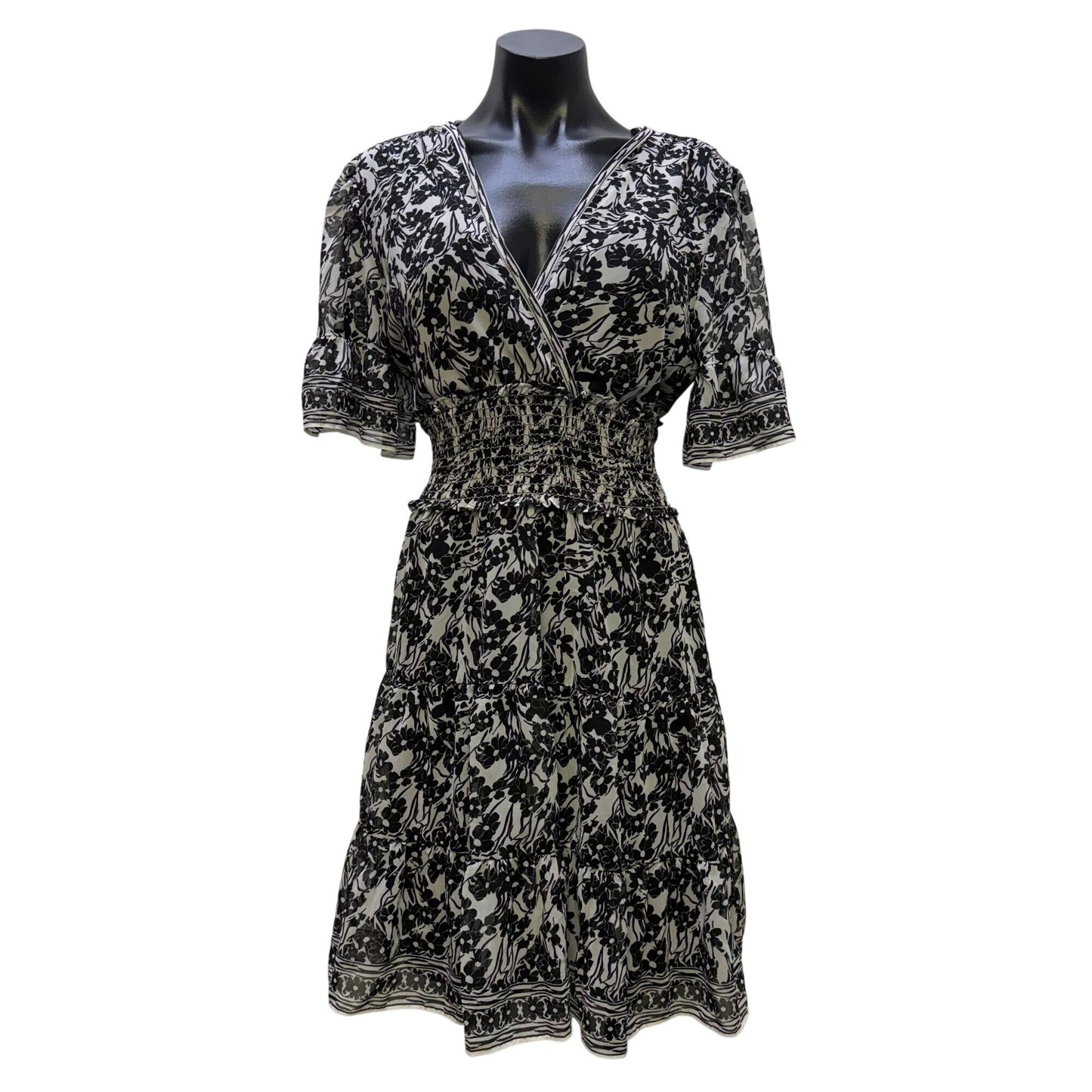 NWT Karl Lagerfeld Black Beaded Neckline Sleeveless Evening Gown Size 12